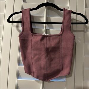Zara Mauve Crop Top